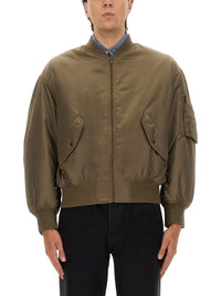 Saint Laurent Men Water-Repellent Bomber Jacket
