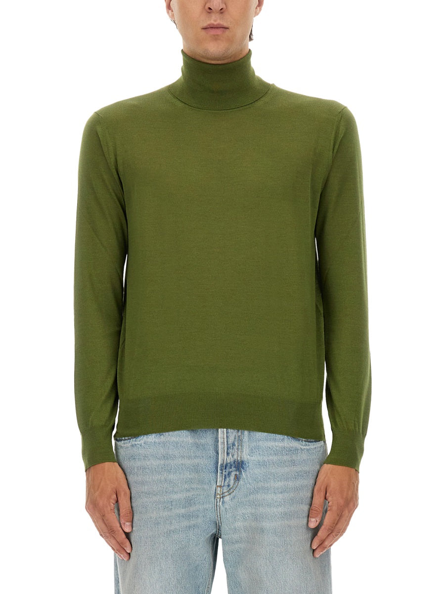 Saint Laurent Men Cashmere, Wool And Silk Turtleneck