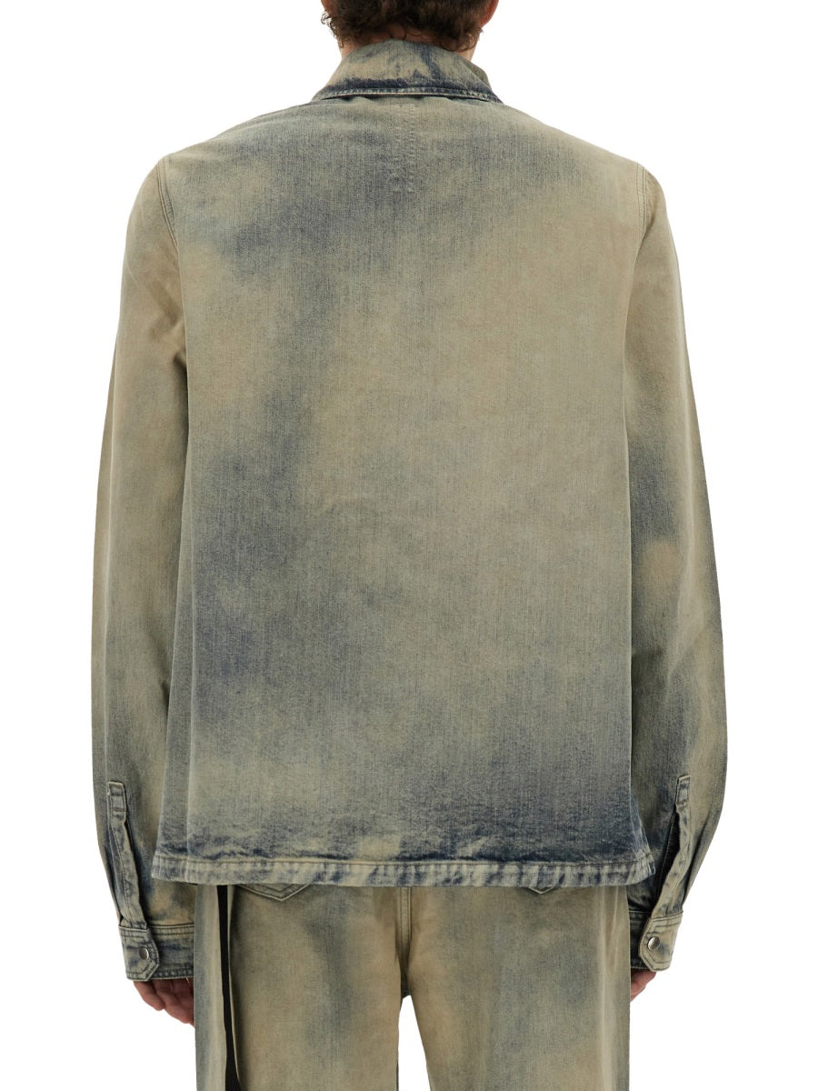 Rick Owens Drkshdw Men Jacket With Concealed Zipper