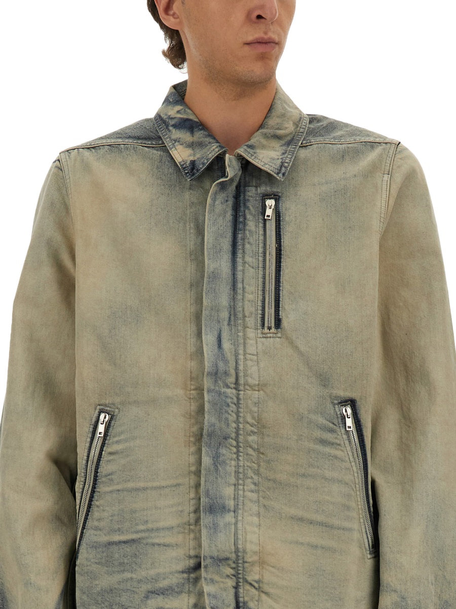 Rick Owens Drkshdw Men Jacket With Concealed Zipper