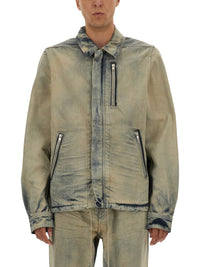 Rick Owens Drkshdw Men Jacket With Concealed Zipper