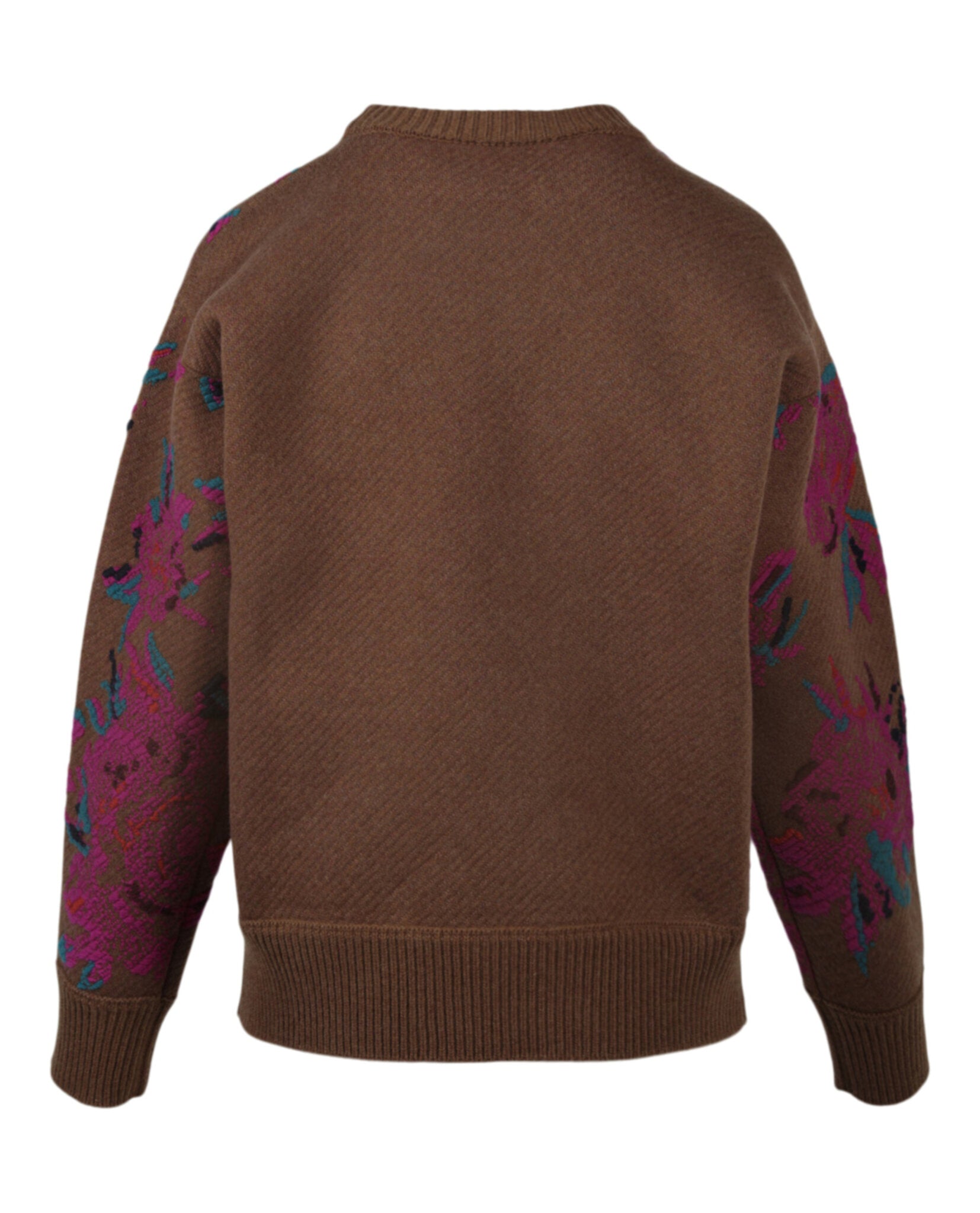 Ferragamo Womens Floral Wool Sweater