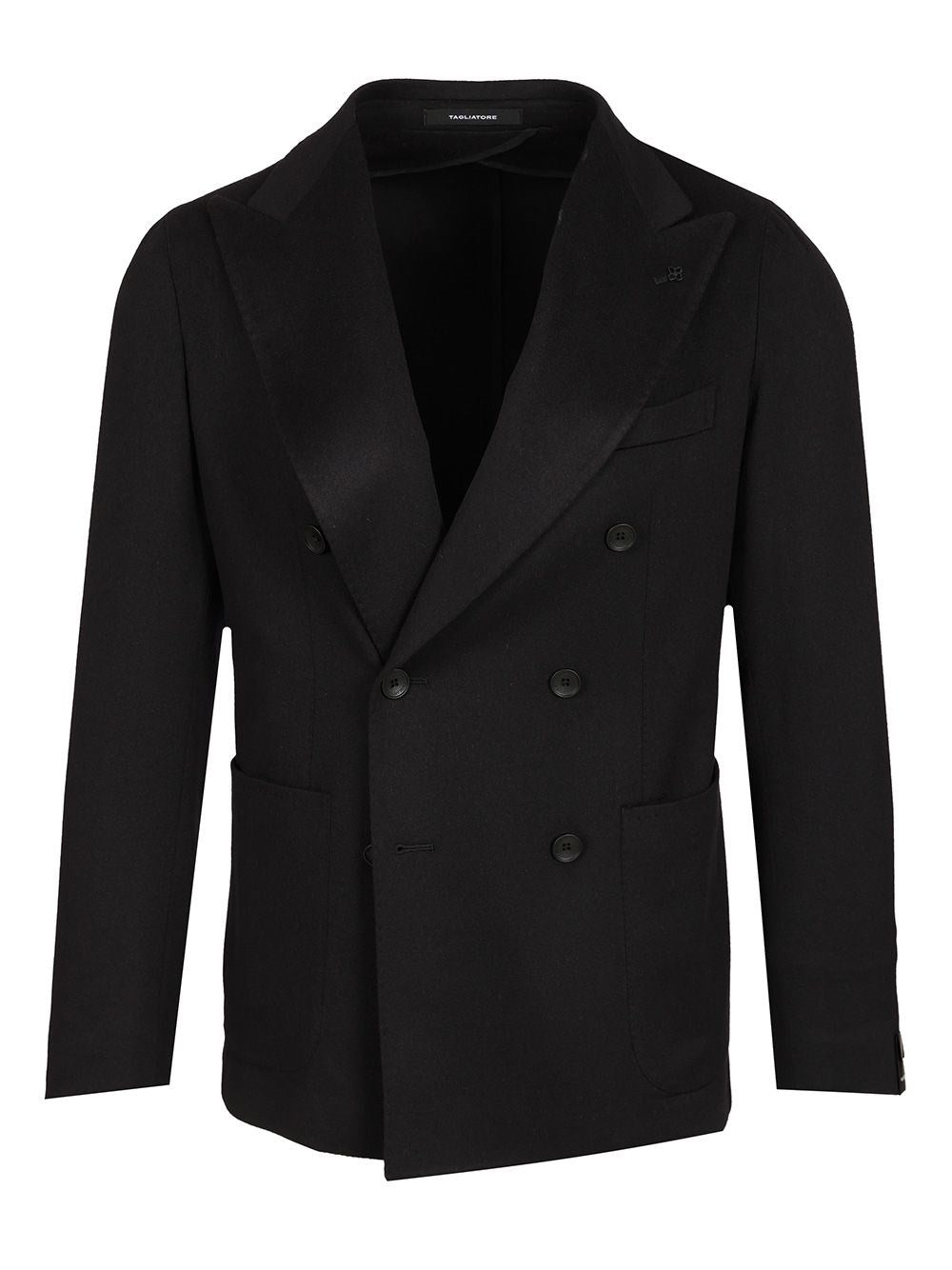 Tagliatore Men Double-Breasted Wool And Cashmere Blazer