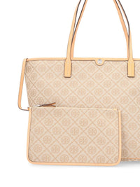 Tory Burch Women "T Monogram Zip" Tote Bag