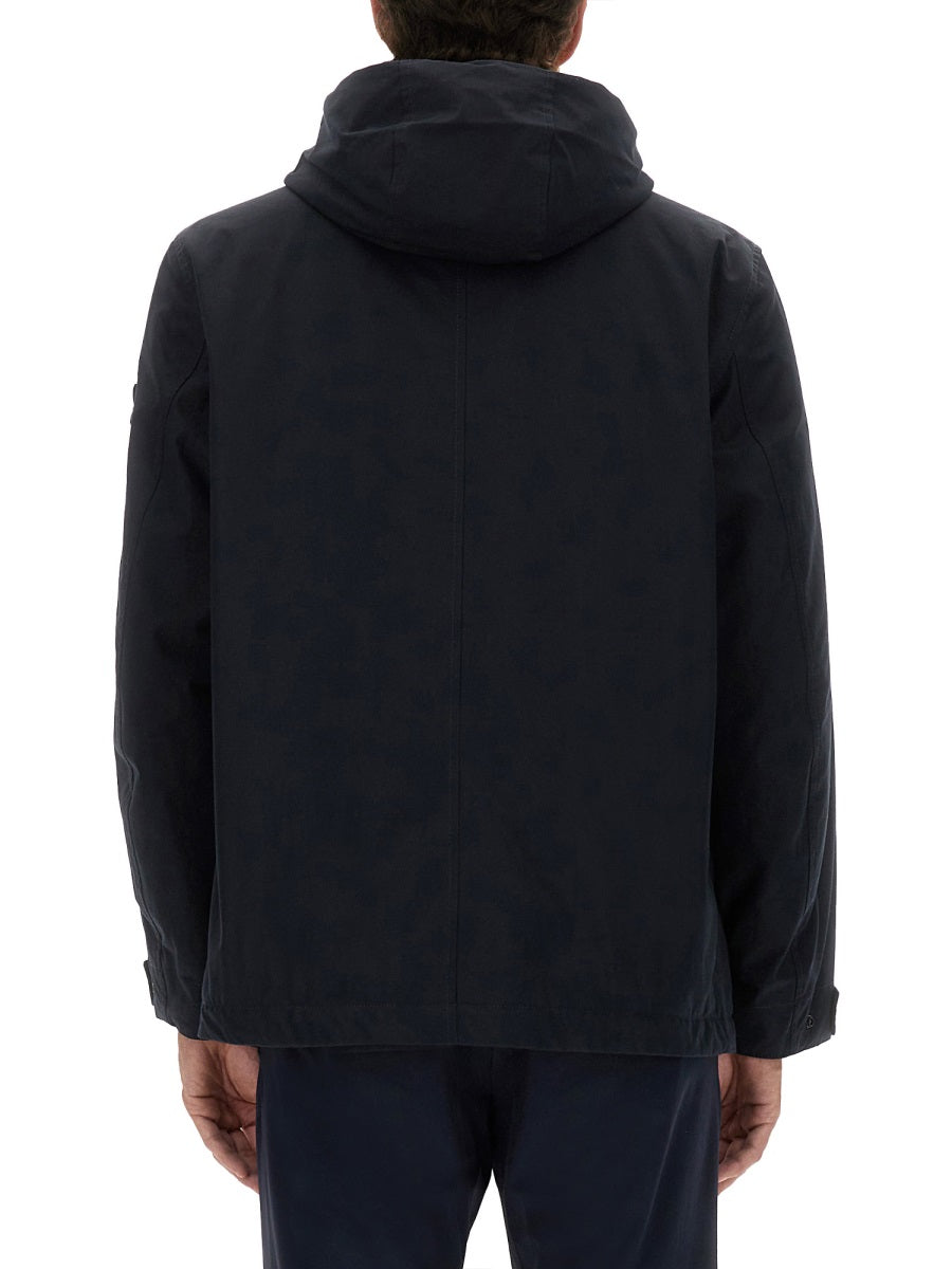 Stone Island Men Waterproof Jacket With Hood