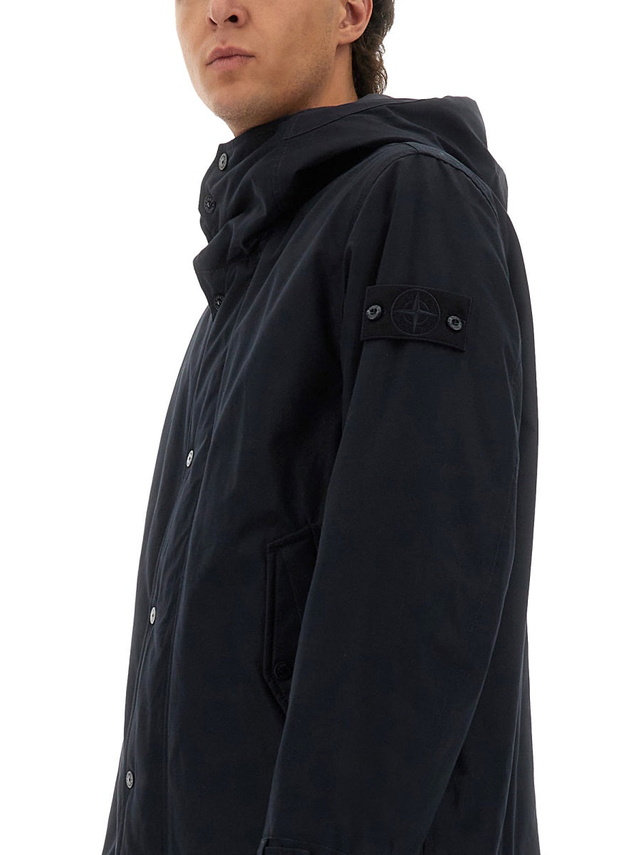Stone Island Men Waterproof Jacket With Hood