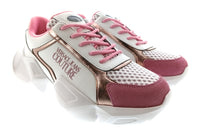 Versace Jeans Couture Womens White Orchid Sculpted Sole Sneakers