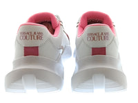 Versace Jeans Couture Womens White Orchid Sculpted Sole Sneakers