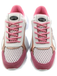 Versace Jeans Couture Womens White Orchid Sculpted Sole Sneakers