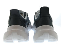 Versace Jeans Couture Womens Black Medallion Sculpted Sole Sneakers