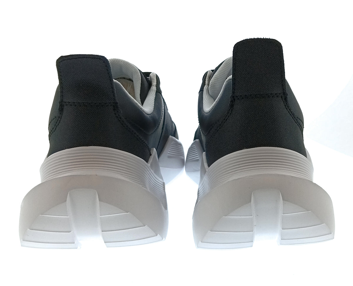 Versace Jeans Couture Womens Black Medallion Sculpted Sole Sneakers