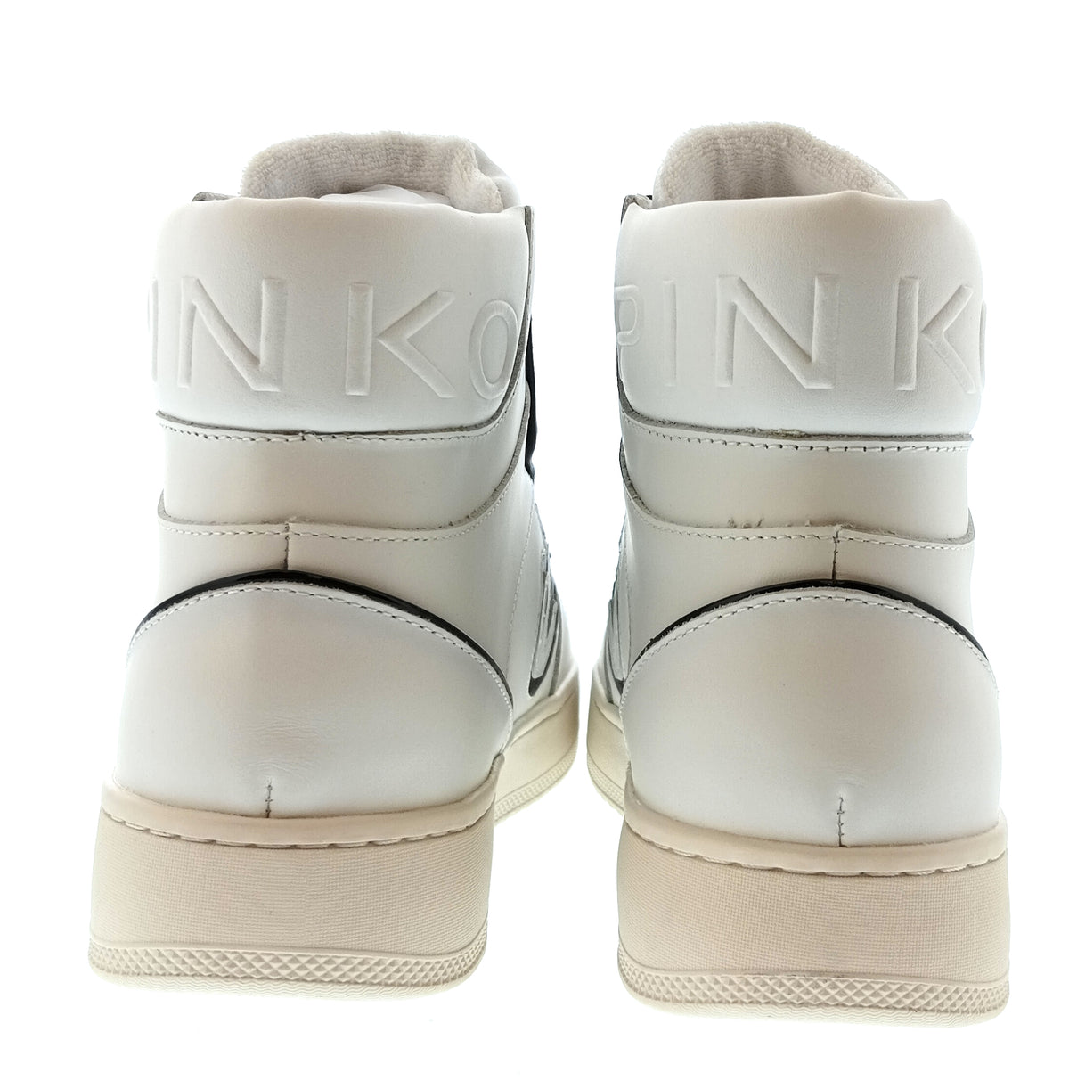 Pinko Women's White and Black Logo High-Top Sneakers-