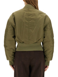 Saint Laurent Women Nylon Bomber Jacket