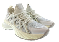 Pinko Women's White Crystal-Embellished Chunky Sneakers-