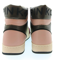 Pinko Women's Ivory Burgundy and Black High-Top Sneakers-