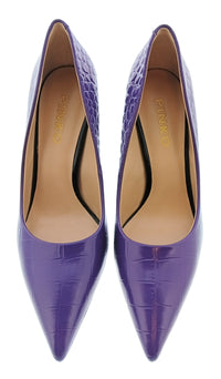 Pinko Women's Purple Pointed-Toe High-Heel Pumps-