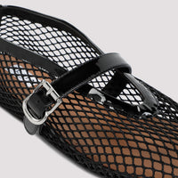 ALAÏA Ballet Flats In Fishnet Women