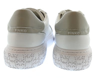 Pinko Women's White and Silver Logo Low-Top Sneakers-10