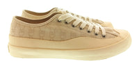 Pinko Women's Beige Monogram Canvas Low-Top Sneakers-9