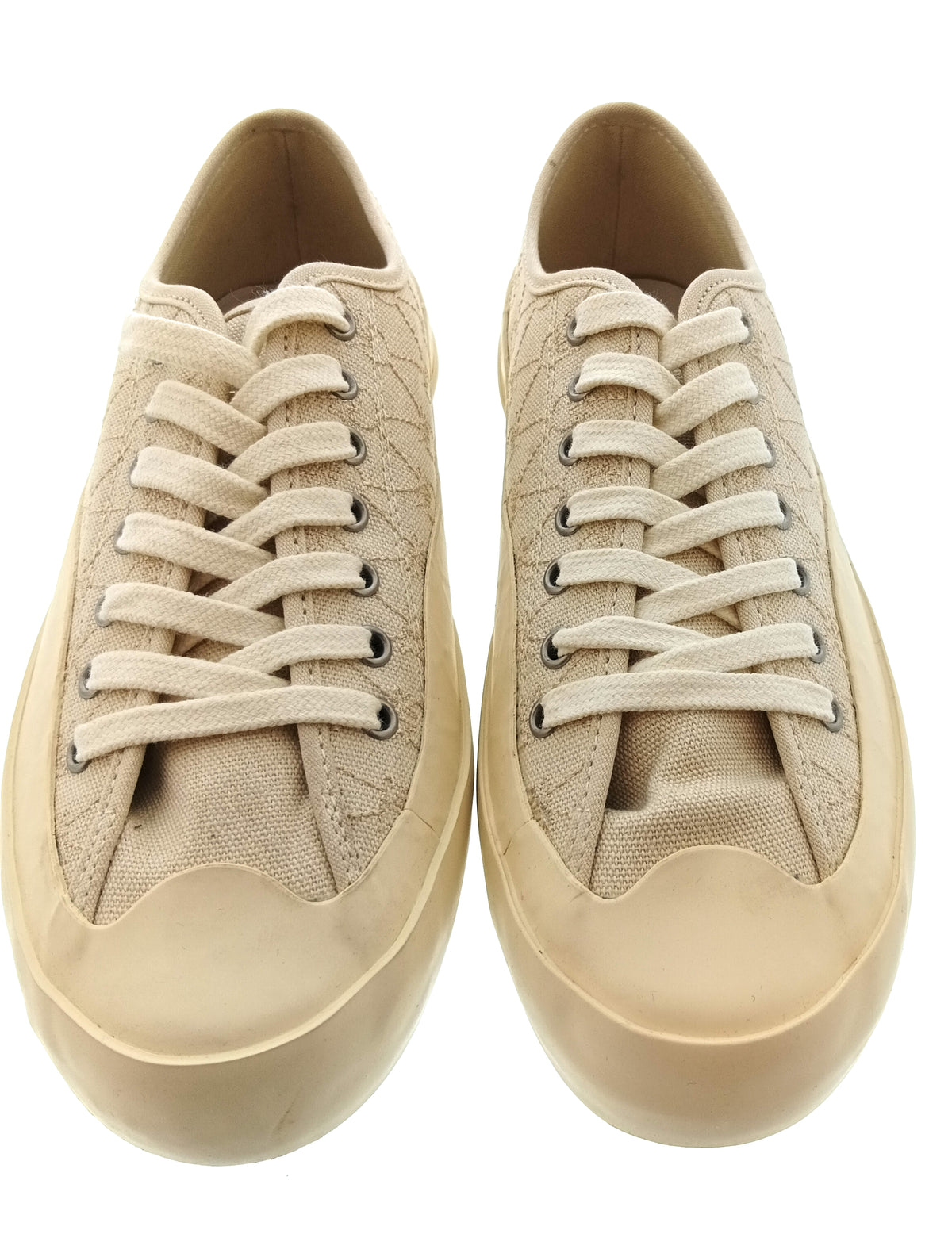 Pinko Women's Beige Monogram Canvas Low-Top Sneakers-9