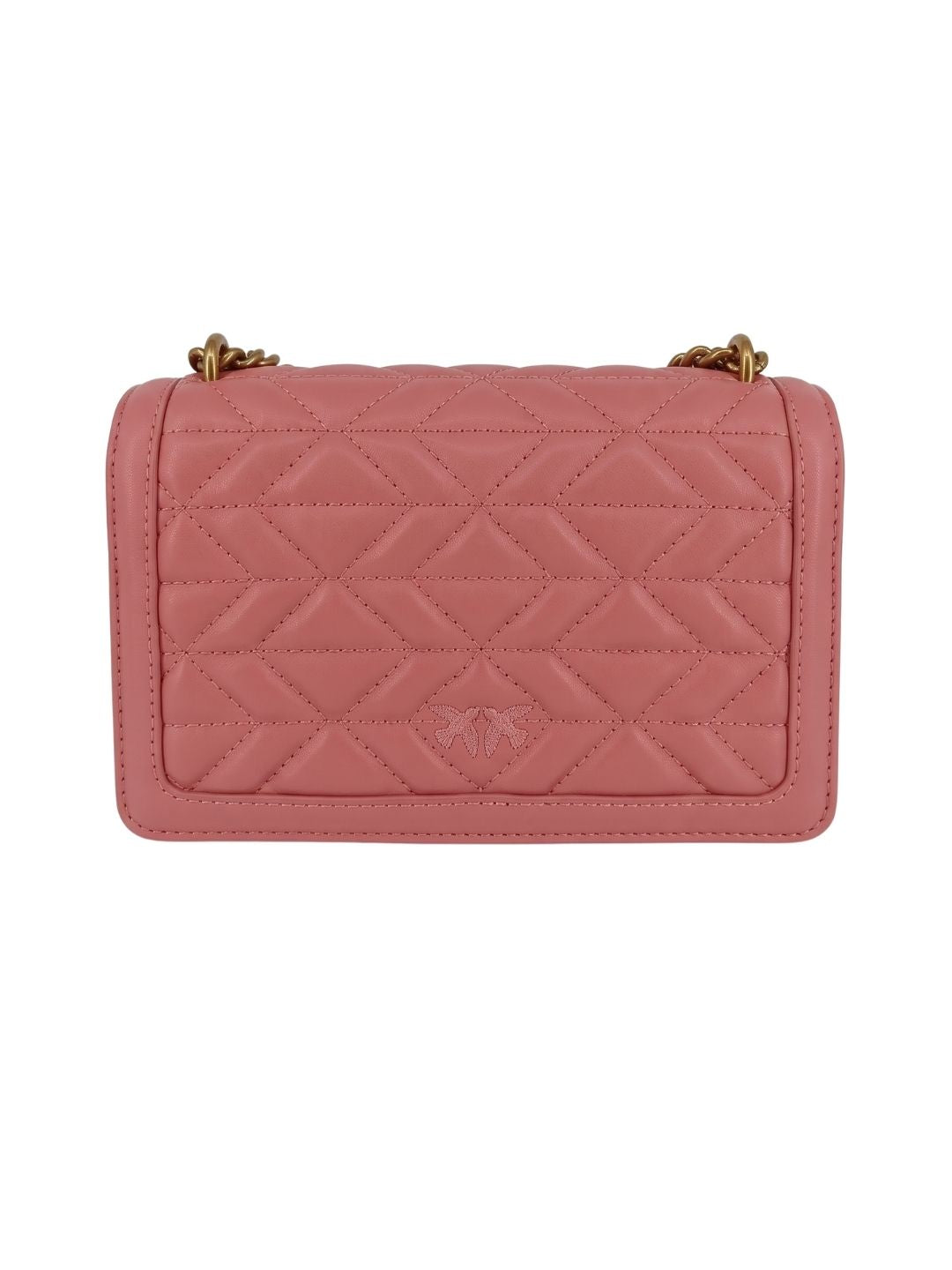 Pinko Women's Coral Love One Mini Quilted Shoulder Bag-8x6x3 IN