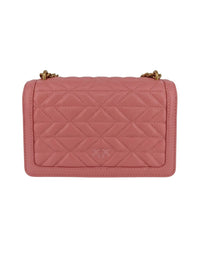 Pinko Women's Coral Love One Mini Quilted Shoulder Bag-8x6x3 IN
