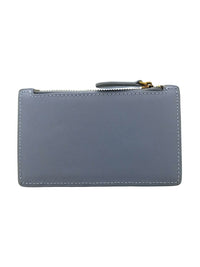 Pinko Women's Light Blue Colorblock Zip Card Holder