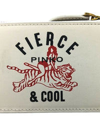 Pinko Women's Ivory Fierce Graphic Zip Card Holder Set
