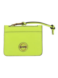 Pinko Women's Lime Green Zip Card Holder