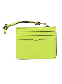 Pinko Women's Lime Green Zip Card Holder