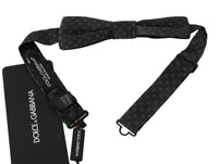 Dolce & Gabbana Dolce & Gabbana Gray Patterned Mens NeckMen's Papillon 100% Silk Bow Men's Tie