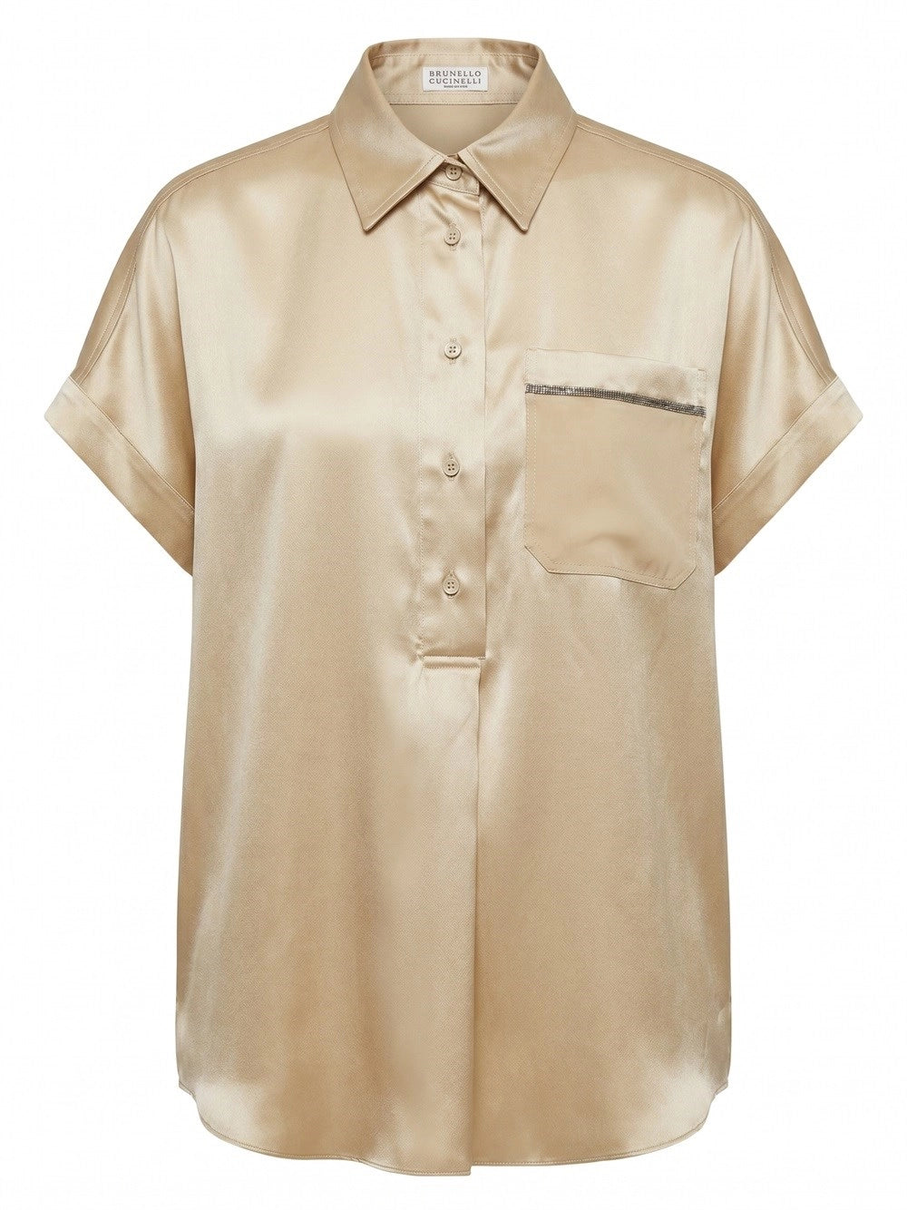 Brunello cucinelli Brunello Cucinelli Women Short Sleeves Silk Shirt