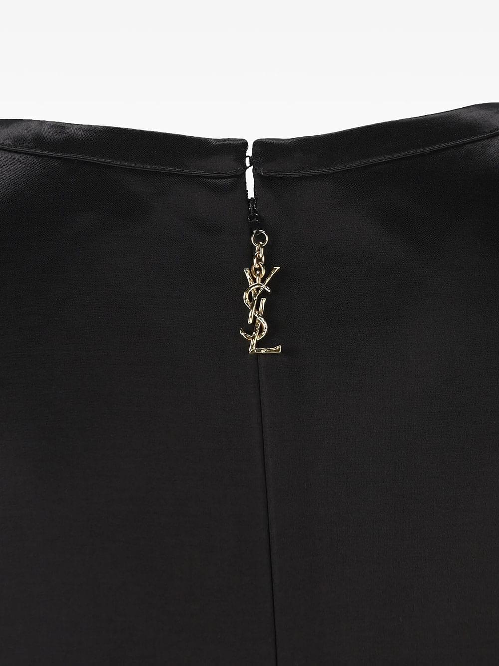Saint Laurent Women Cassandre Shift Dress In Satin