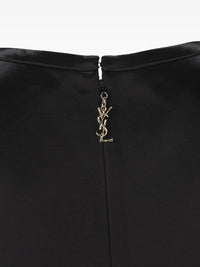 Saint Laurent Women Cassandre Shift Dress In Satin