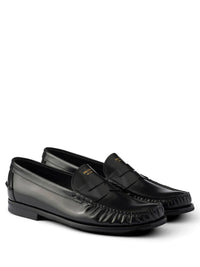 PRADA Prada Men Brushed Leather Loafers