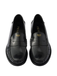 PRADA Prada Men Brushed Leather Loafers