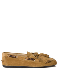MIUMIU Deck Suede Loafers With Tassels Women