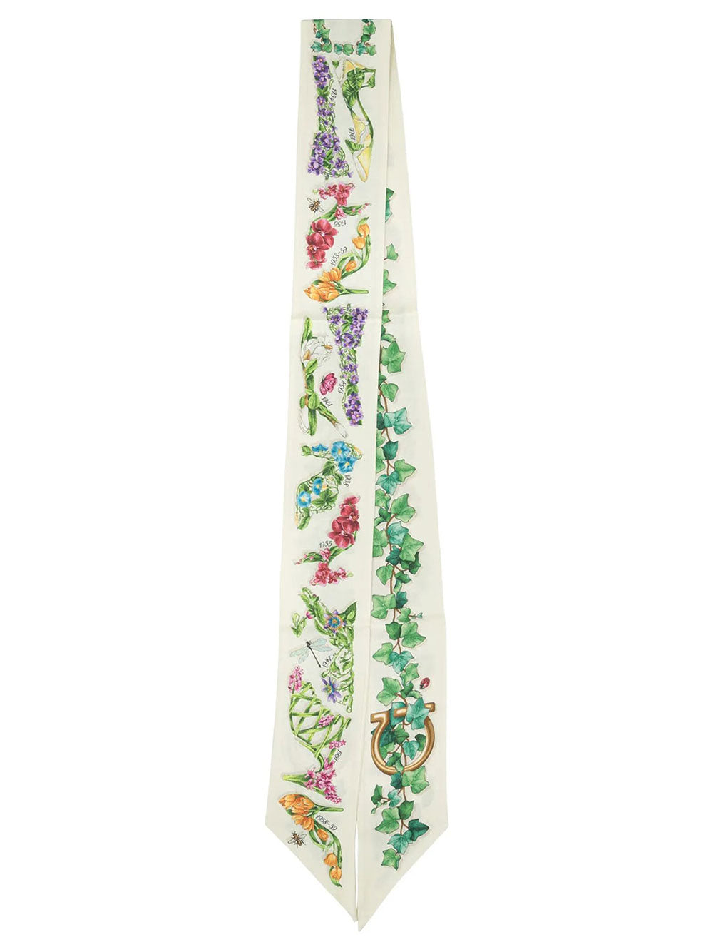 FERRAGAMO Eden Shoes Print Silk Mini Bandeau Women