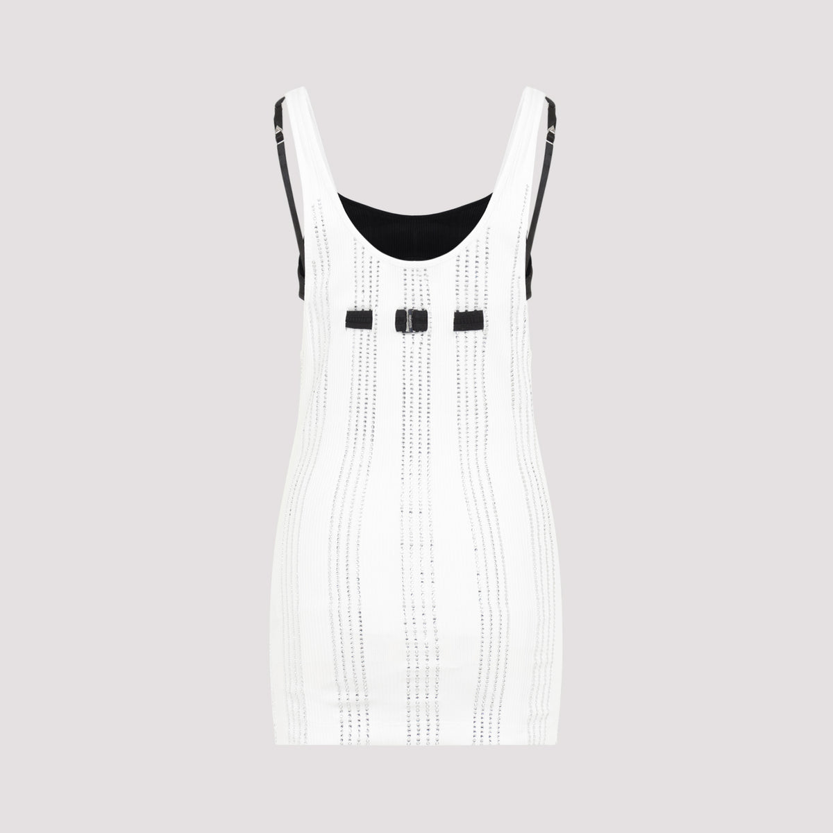 The Attico Flat Ribbed Jersey Tank Top Women