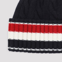 Thom Browne Cable-Knit Beanie Men