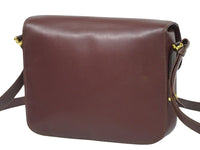 Cartier Must De Cartier Burgundy Leather Shoulder Bag (Authentic Pre-Loved)