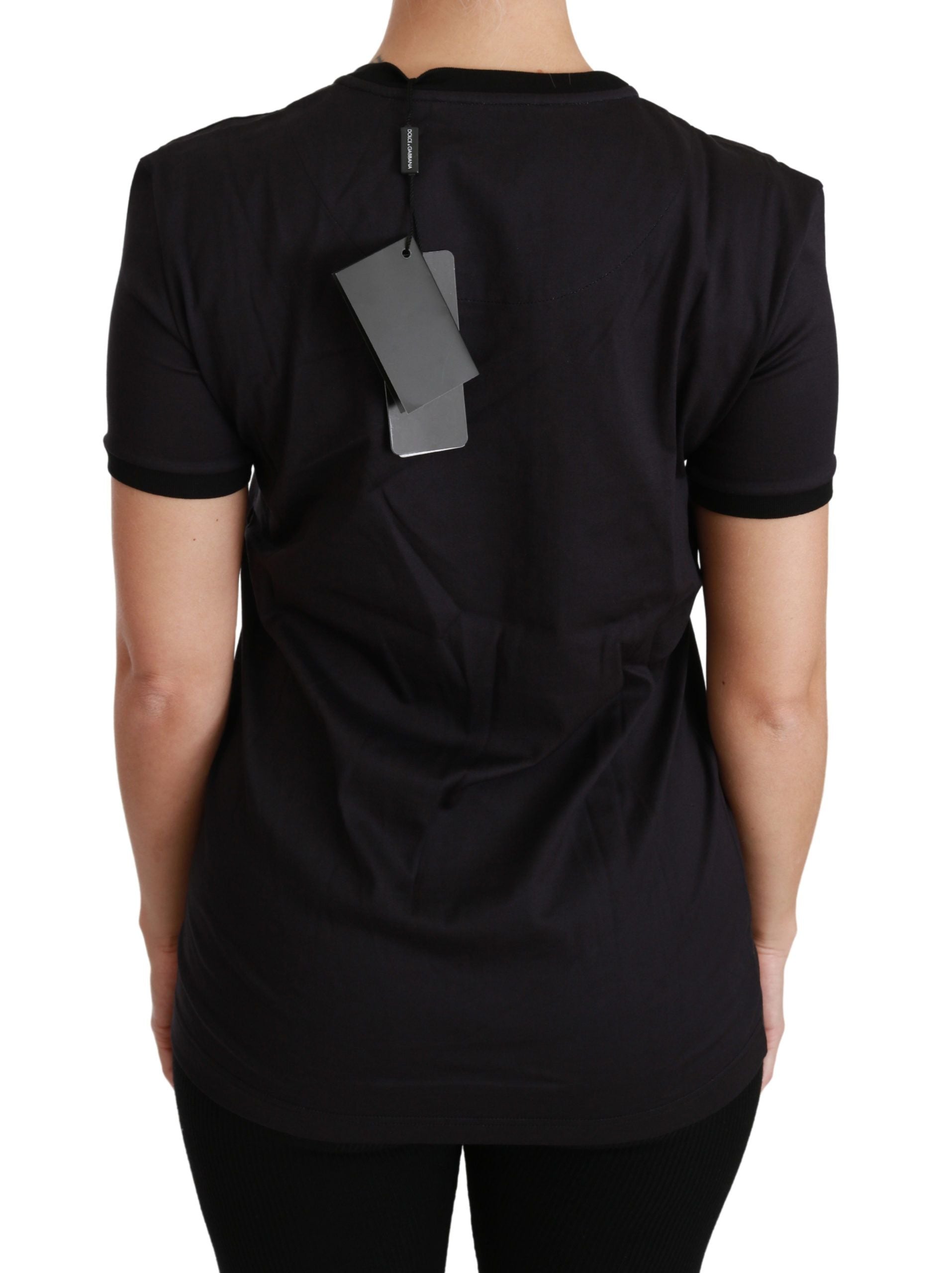 Dolce & Gabbana Dolce & Gabbana Black #ImAChristmasTree Crewneck Top Women's T-shirt