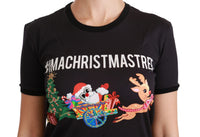 Dolce & Gabbana Dolce & Gabbana Black #ImAChristmasTree Crewneck Top Women's T-shirt