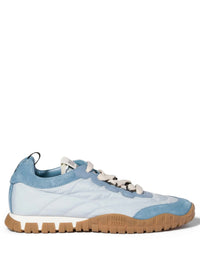 Miu Miu Women Tyre Technical Fabric, Suede And Leather Sneakers