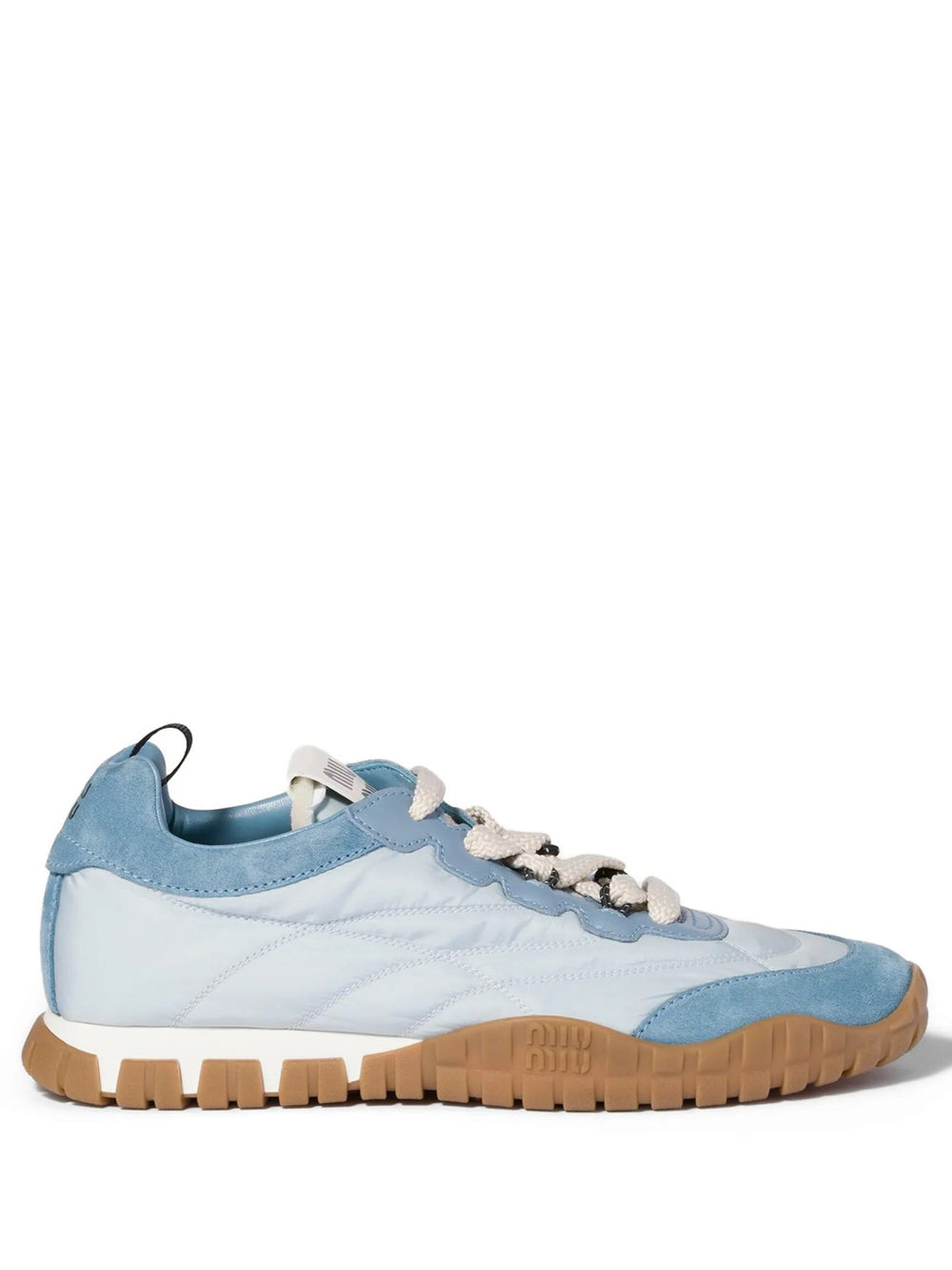 MIUMIU Tyre Technical Fabric, Suede And Leather Sneakers Women