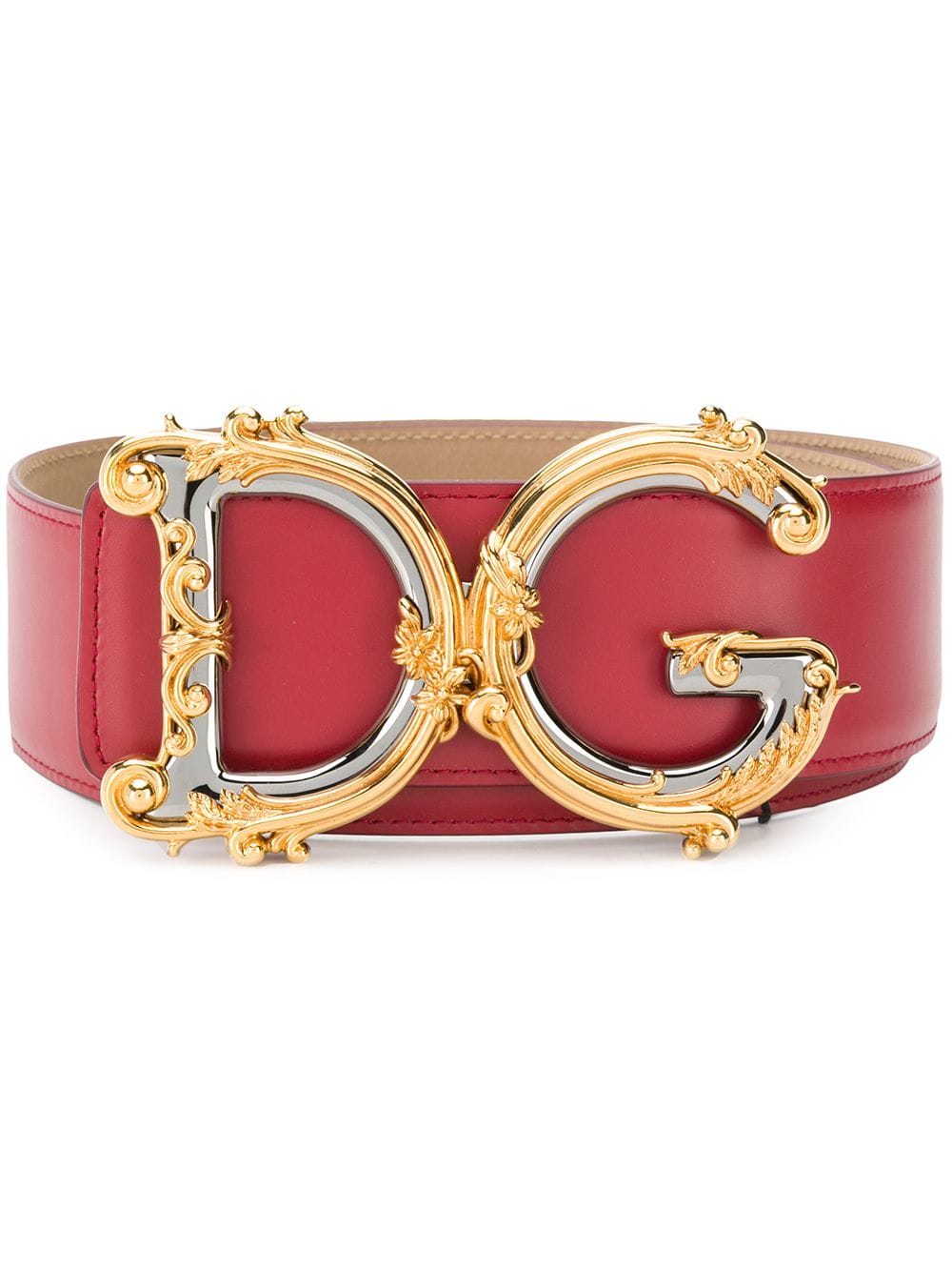 DOLCE & GABBANA Dolce & Gabbana Women Belt With Red Dg
