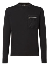 FENDI Breast Pocket Wool Pullover Women