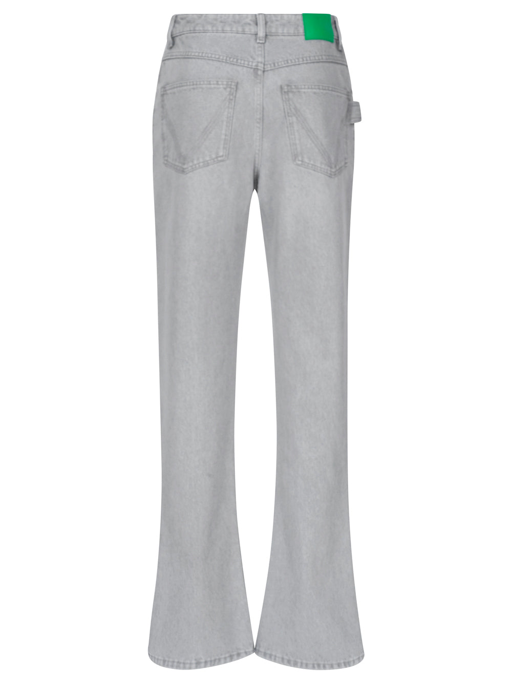 BOTTEGA VENETA Bottega Veneta Women Light Grey Washed Denim Flared Jeans