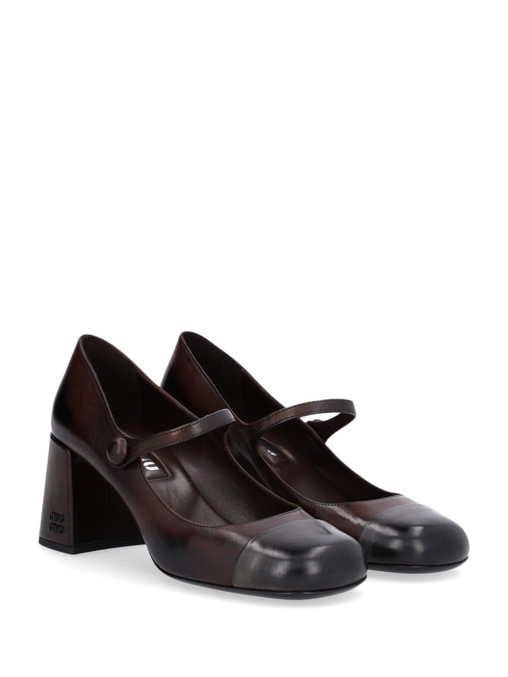 Miu Miu Women Waxed Leather Pumps