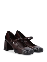 Miu Miu Women Waxed Leather Pumps